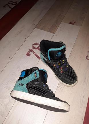 Стильные кожаные ботинки, хайтопы supra размер 29