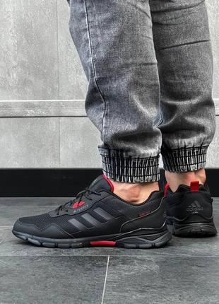 Чоловічі кросівки adidas terrex easy trail pure tex all black red9 фото