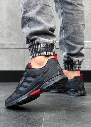 Чоловічі кросівки adidas terrex easy trail pure tex all black red8 фото