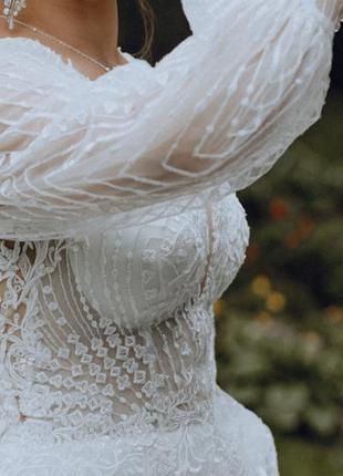 Вишукана весільна сукня/свадебное платье 42-44 р.3 фото