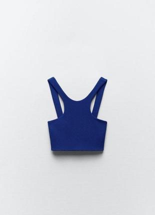 Топ синій zara