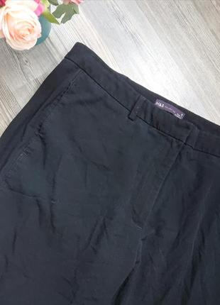 Базовые чёрные женские брюки большой размер батал 50 /52/54 штаны3 фото