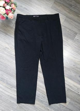Базовые чёрные женские брюки большой размер батал 50 /52/54 штаны4 фото
