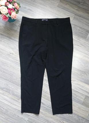 Базовые чёрные женские брюки большой размер батал 50 /52/54 штаны6 фото