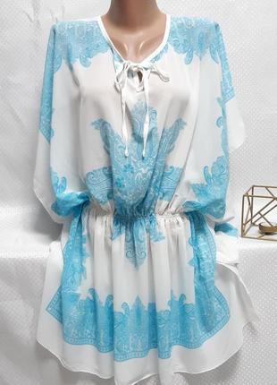 Туника пляжная накидка на купальник р 50-52 marks&spencer