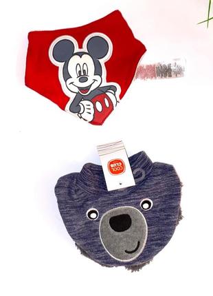 ✅ яскравий на шийку шарфік-слюнявчик від disney.     ✅ маніжка для хлопчика//  розмір: 56/74