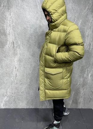 Чоловіча зимова подовжена куртка3 фото
