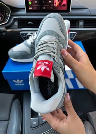 Чоловічі кросівки adidas zx500 rm gray red2 фото