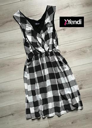 Платье сарафан в клетку y.yendi