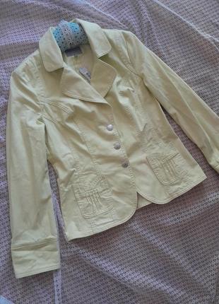 Джинсовий піджак лимонного кольору per una від marks&spencer2 фото