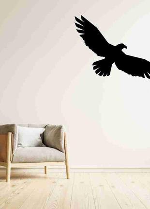 Наклейка на стену (стекло, мебель, зеркало, металл) "орел (возможен любой цвет пленки)"1 фото
