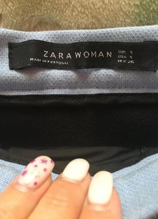 Продам нежно - голубую юбку zara2 фото