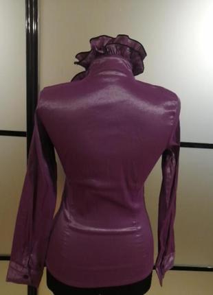 Фиолетовая/черничная блузка, пр-во турция, размер 38, 406 фото