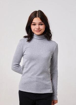 Гольф кашкорс для девочки smil 114937 серый 146 см