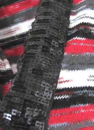 Красивая кофта свитерок туника в полоску2 фото