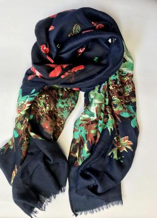 Шарф демісезонний синій