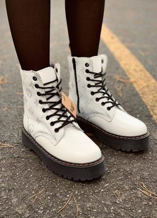 Зимові жіночі черевики dr. martens jadon/зимние женские ботинки доктор мартинс жадон2 фото