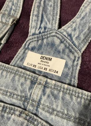 Джинсовий комбінезон bershka5 фото