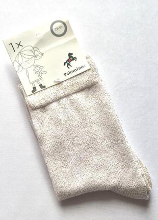 Блискучі ошатні шкарпетки з люрексом на дівчинку, palomino, c&a, 27-30