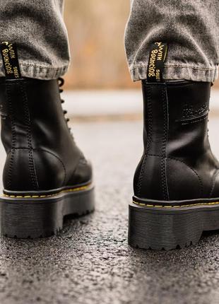 Зимові жіночі черевики dr. martens jadon/зимние женские ботинки доктор мартинс жадон4 фото