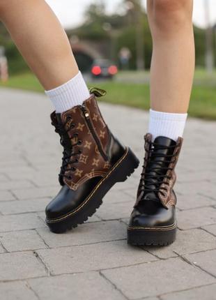 Зимові жіночі черевики dr. martens jadon/зимние женские ботинки доктор мартинс жадон9 фото