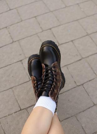 Зимові жіночі черевики dr. martens jadon/зимние женские ботинки доктор мартинс жадон2 фото