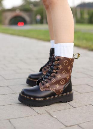 Зимові жіночі черевики dr. martens jadon/зимние женские ботинки доктор мартинс жадон