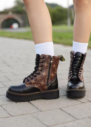 Зимові жіночі черевики dr. martens jadon/зимние женские ботинки доктор мартинс жадон8 фото