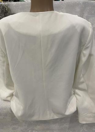 Крутой , стильный белоснежный пиджак8 фото