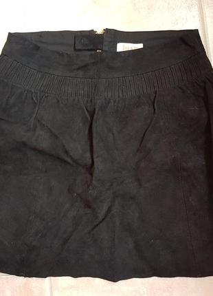 Замшевая юбка м - л винтаж