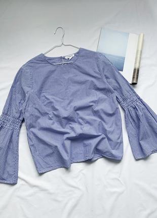 Рубашка, блуза, блузка, в полоску, полосатая, beachlunchlounge1 фото