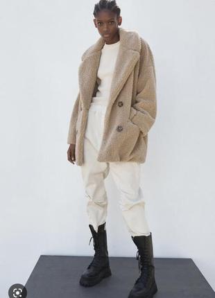 Пальто шубка тедди zara