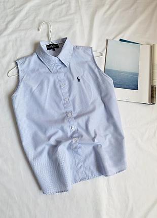 Сорочка, без рукавів, в клітинку, ralph lauren