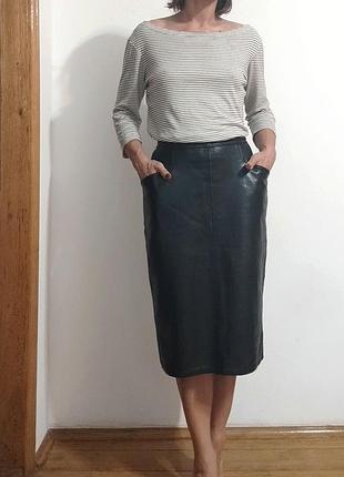 Юбка натуральная кожа