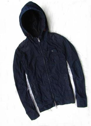 Джинсовая куртка парка с капюшоном okaidi