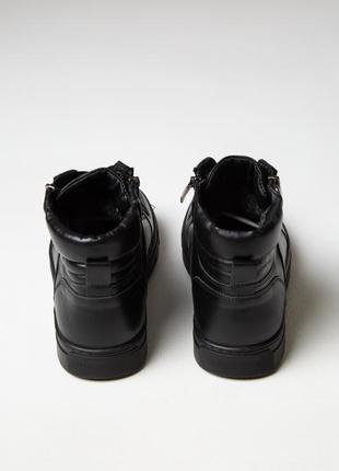 Ботинки мужские черные "jax"  качественная натуральная кожа6 фото