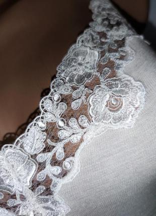 Шерстяная шелковая майка кружево термобелье usanza италия /6833/