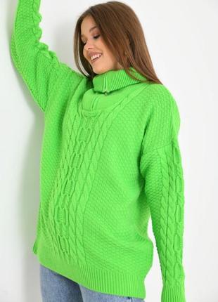 Салатовий зелений светр3 фото
