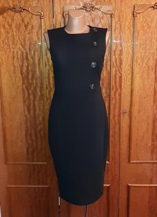 Базова фірмова чорна сукня плаття міді футляр new look, розмір 46 - 48
