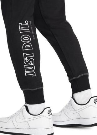 Штаны nike just do it fleece cargo pants black3 фото