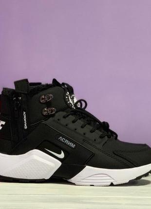 Женские кроссовки nike air huarache acronym с мехом