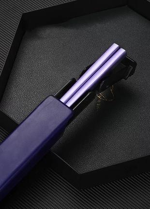 Преміум китайські японські палички для їжі "purple" в комплекті з кейсом багаторазові нержавіючі