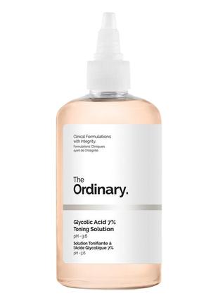 Обновляющий тоник с гликолевой кислотой 7%the ordinary glycolic acid 7% toning solution