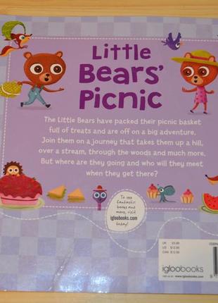 Little bears picnic, детская книга на английском языке8 фото