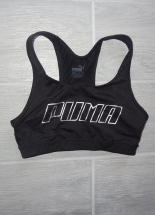 Женский спортивный бюстгальтер черный puma 516996 314 фото