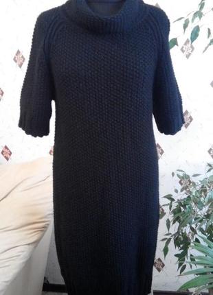 Вязаное платье туника