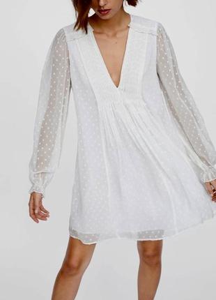 Плаття zara, сукня zara, біла сукня zara3 фото