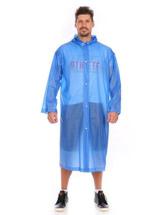 Плащ-дождевик eva raincoat унисекс. темно-синий2 фото