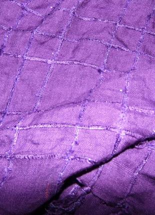 Платок с кисточками фиолетовый - 90х95 см. - segue -италия!!!5 фото