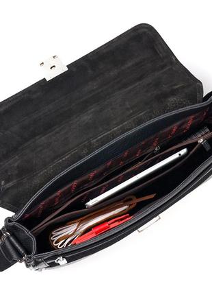 Классический мужской портфель karya 20940 кожаный черный4 фото